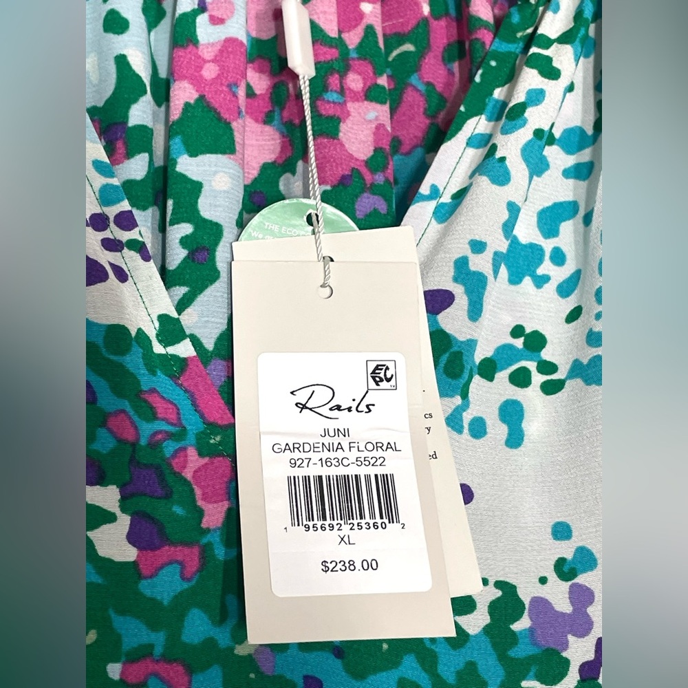 Rails Juni Gardenia Floral Print Dress Size XL New - Picture 6 of 8